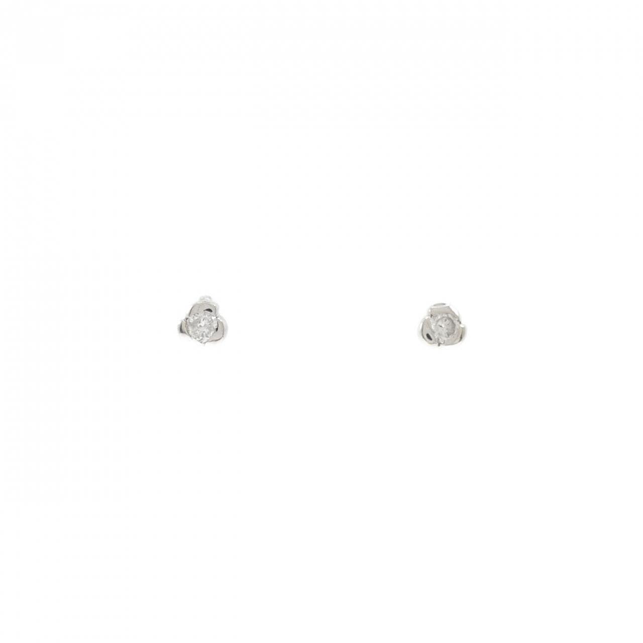 PT900 ダイヤモンド ピアス 0.10CT