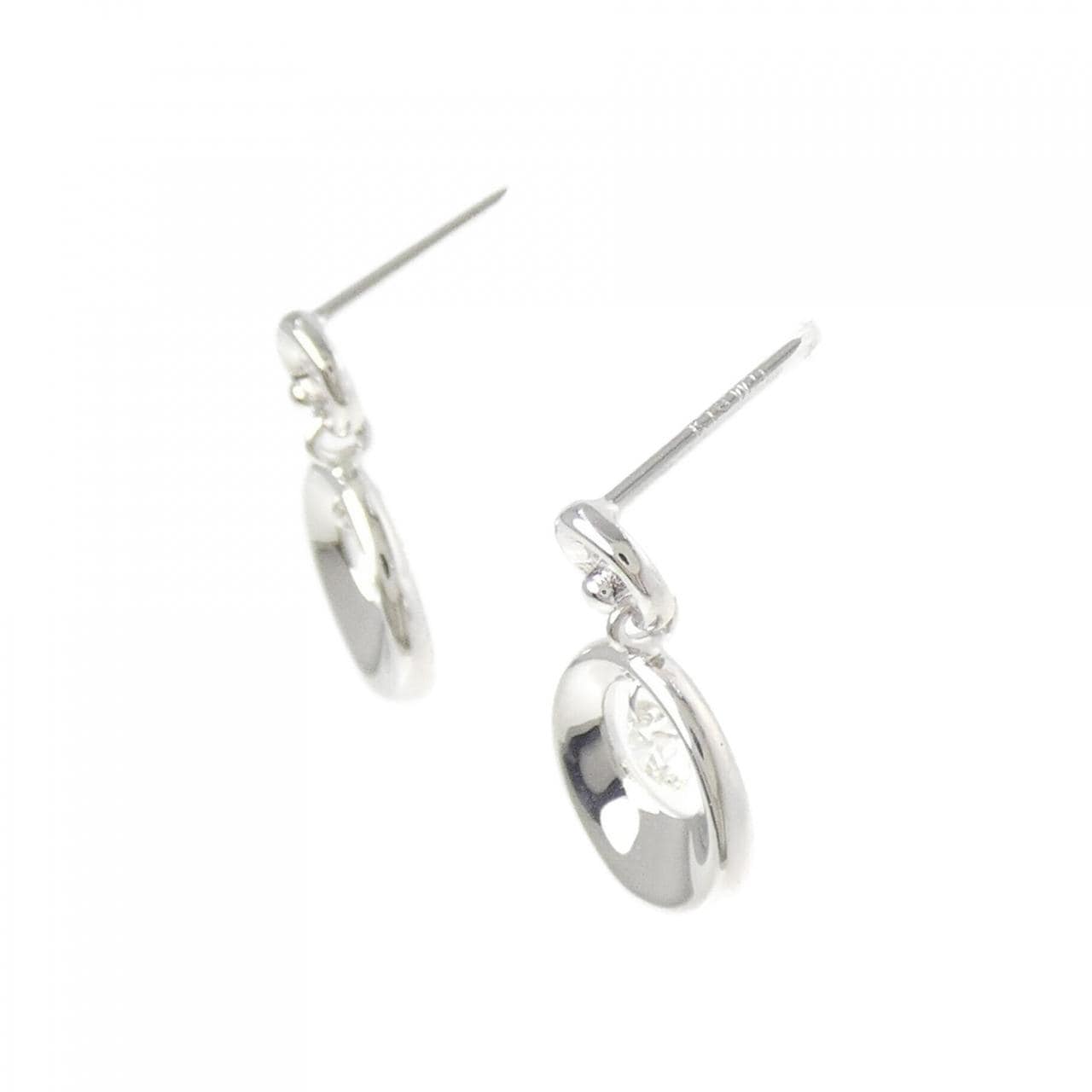 K18WG ダイヤモンド ピアス 0.20CT