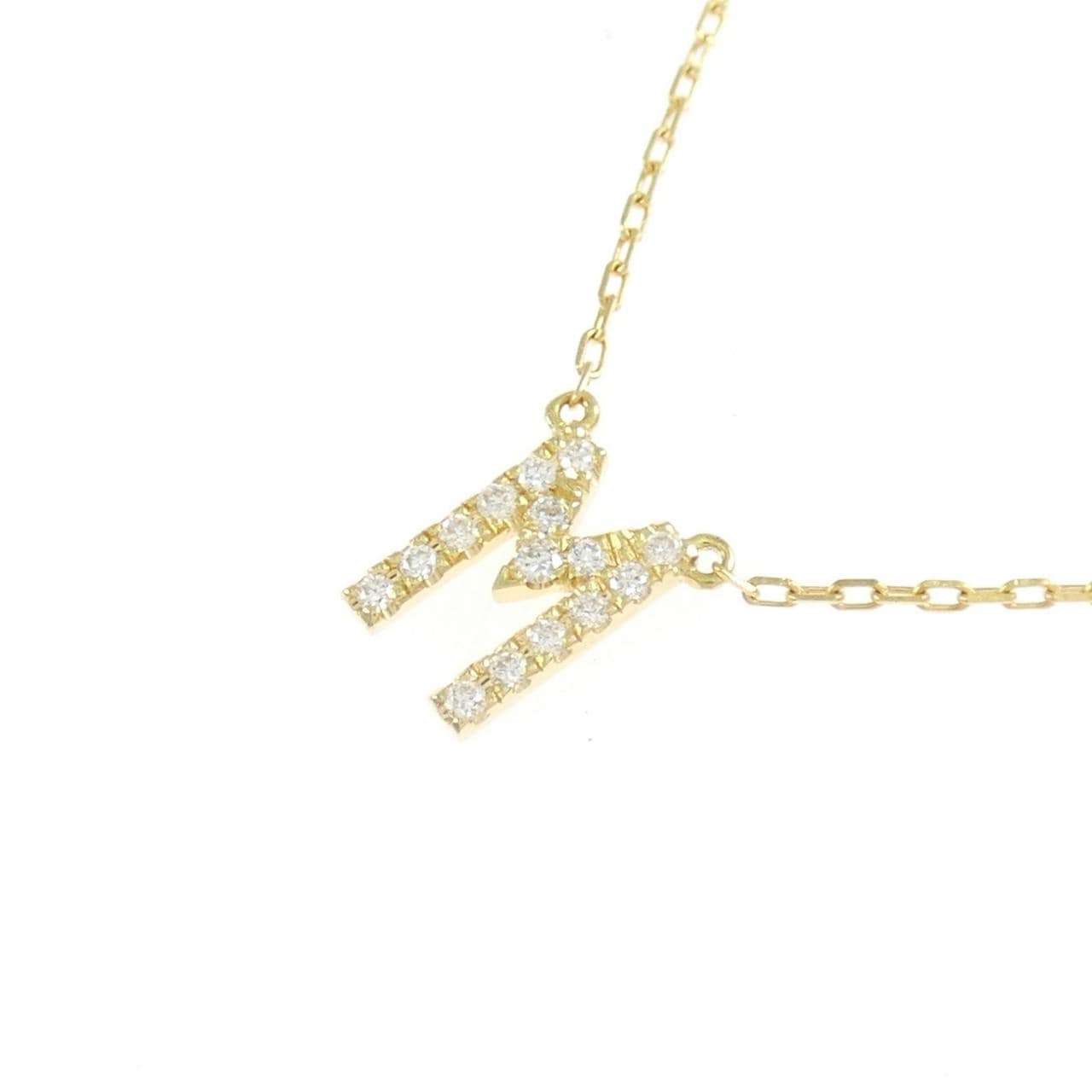 アーカー イニシャル ネックレス 0.06CT