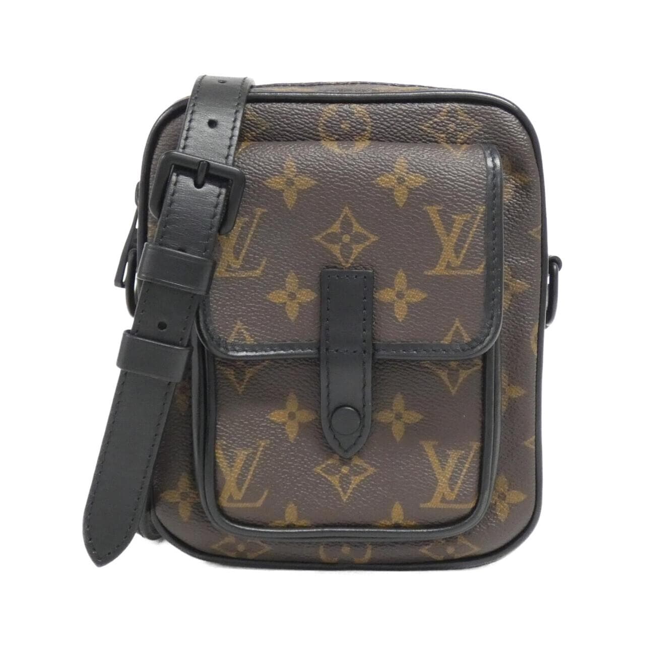 LOUIS VUITTON Monogram Macassar Christopher 穿戴式錢包 M69404 肩背包