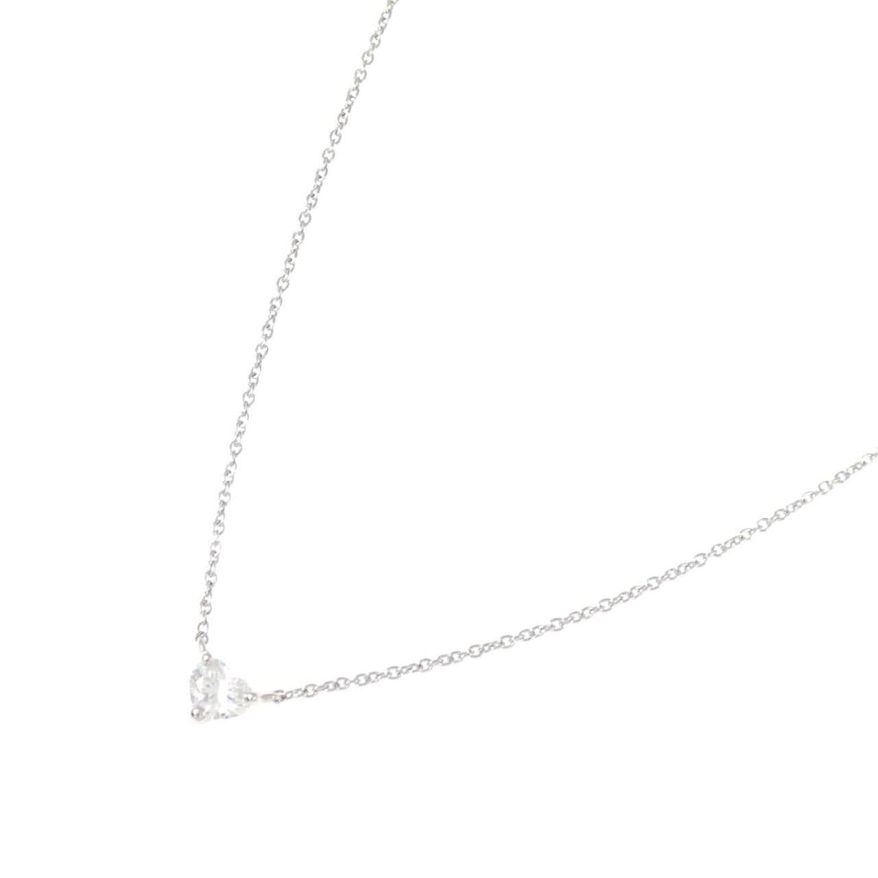 【リメイク】PT900/PT850 ダイヤモンド ネックレス 0.220CT D VS2 ハートシェイプ