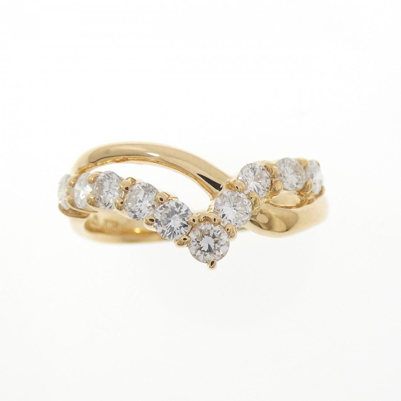 K18YG ダイヤモンド リング 0.53CT
