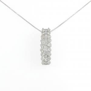 K18WG ダイヤモンド ネックレス 1.00CT