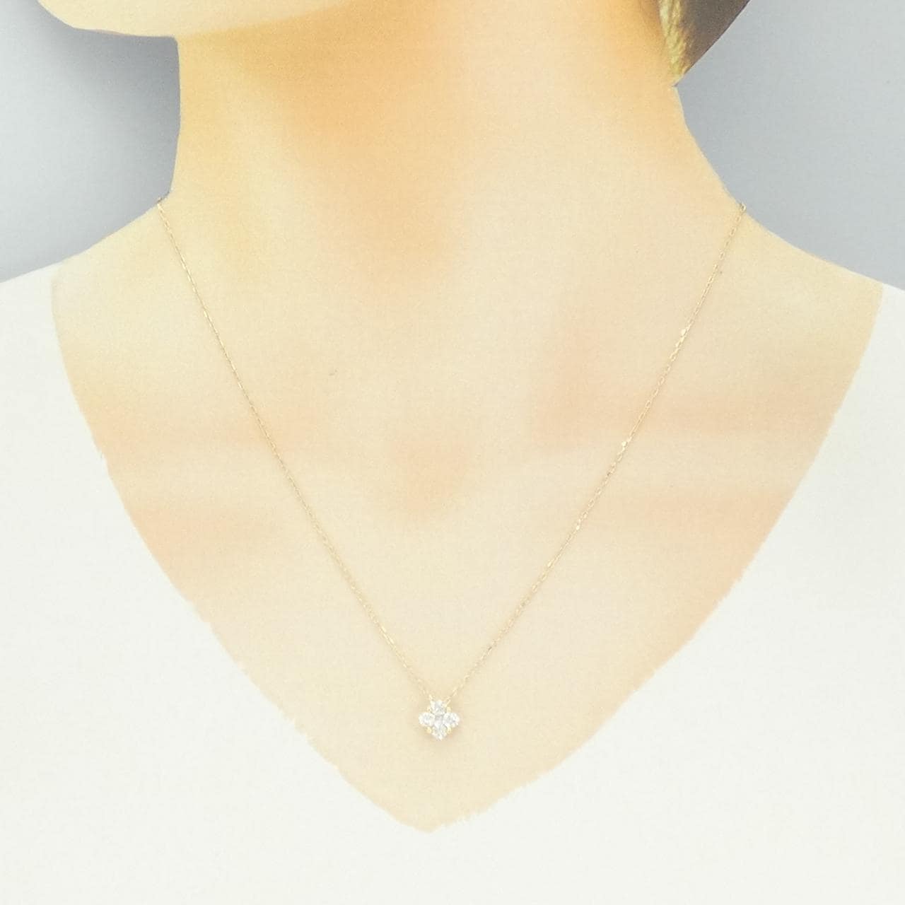 K18YG ダイヤモンド ネックレス 0.55CT