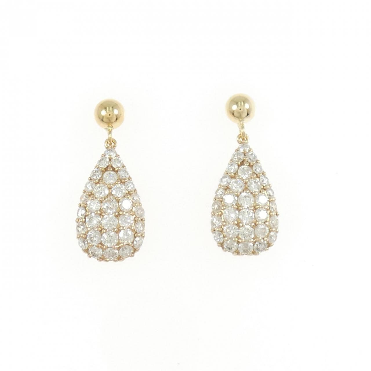 K18PG/K18YG ダイヤモンド ピアス 1.00CT