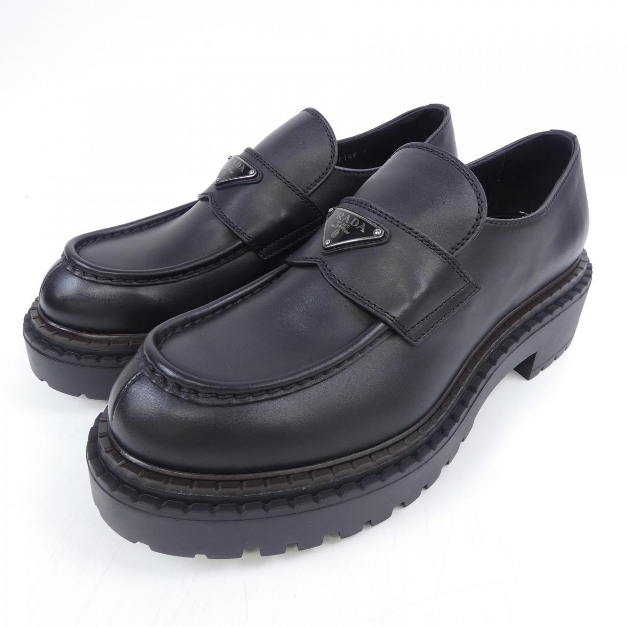 プラダ PRADA トライアングルロゴ レザーローファー 2DE148 シューズ