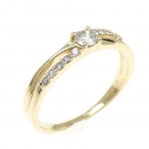 K18YG ダイヤモンド リング 0.15CT