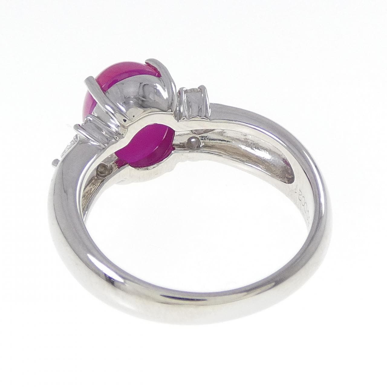 クレサンベール 合成スタールビー リング 3.60CT