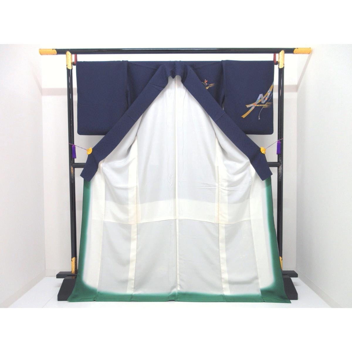 訪問着　友禅金彩加工　ボカシ染