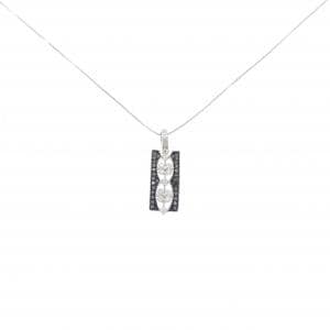 K18WG/K18BG ダイヤモンド ネックレス 0.55CT
