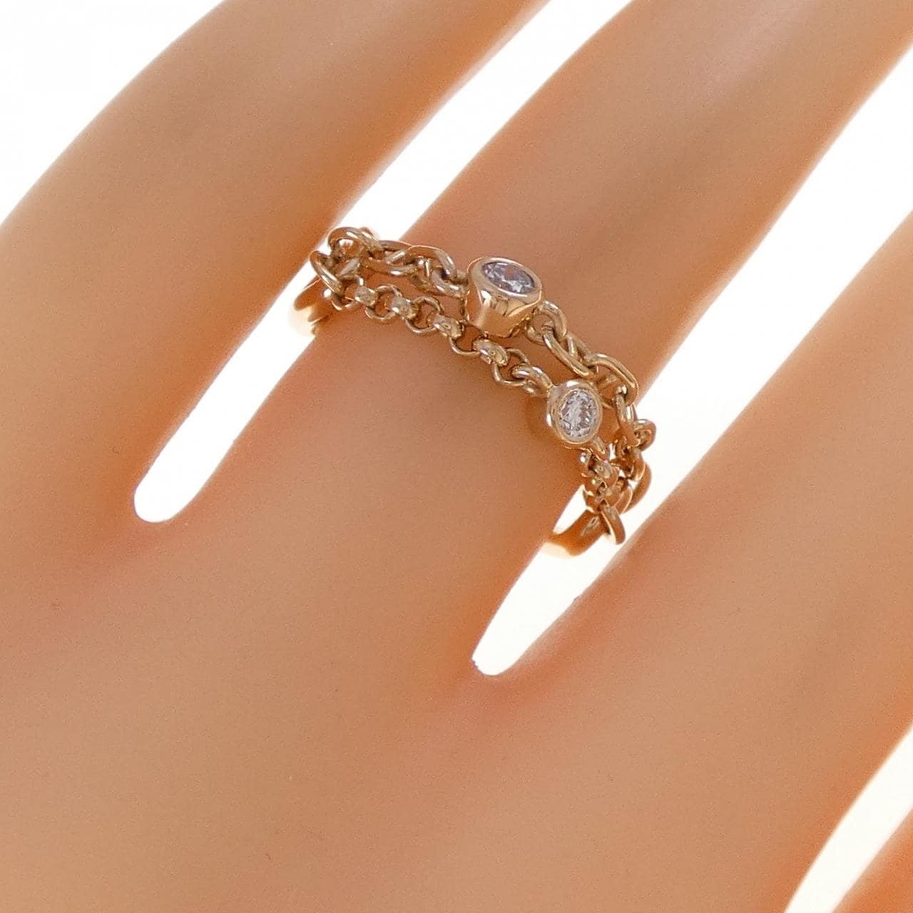 エルメス シェーヌダンクル カオス リング 0.1CT