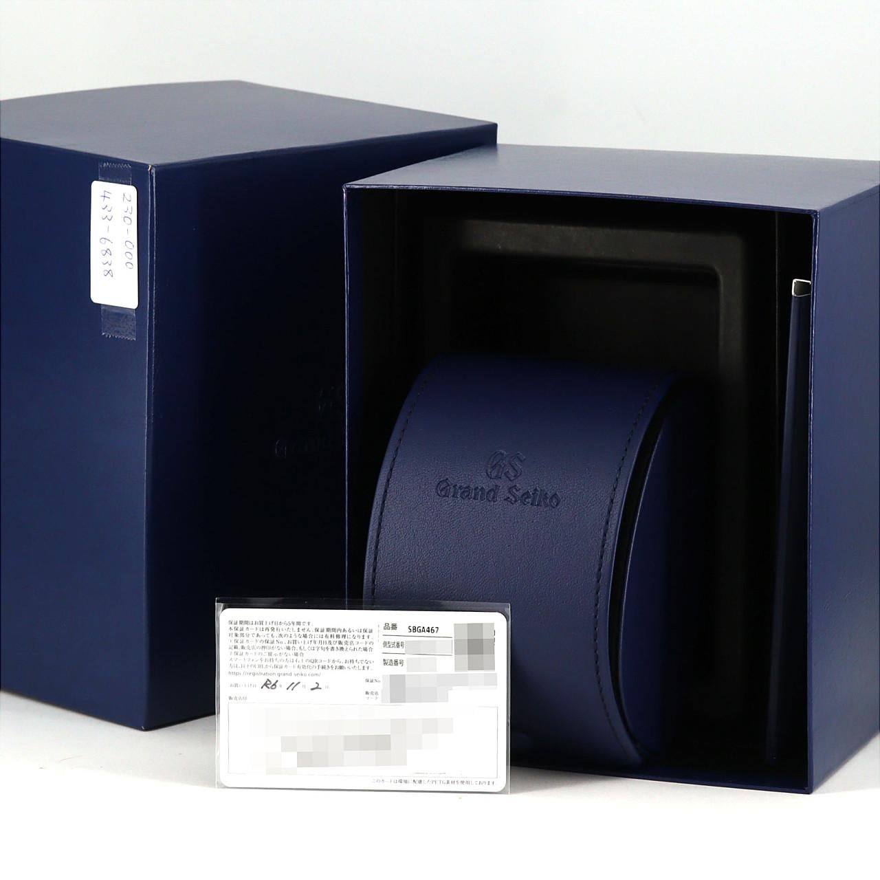 【ノーメンテナンス還元価格】セイコー グランドセイコー･ヘリテージコレクション･スプリングドライブ 9R65-0DY0/SBGA467 SS 自動巻