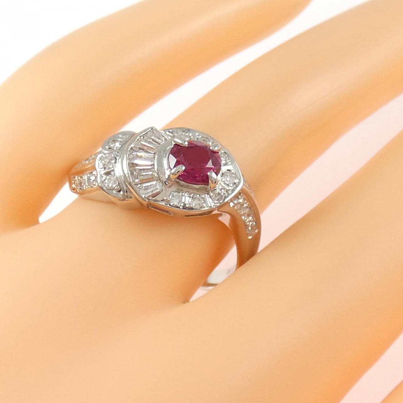 PT900 ルビー リング 0.50CT