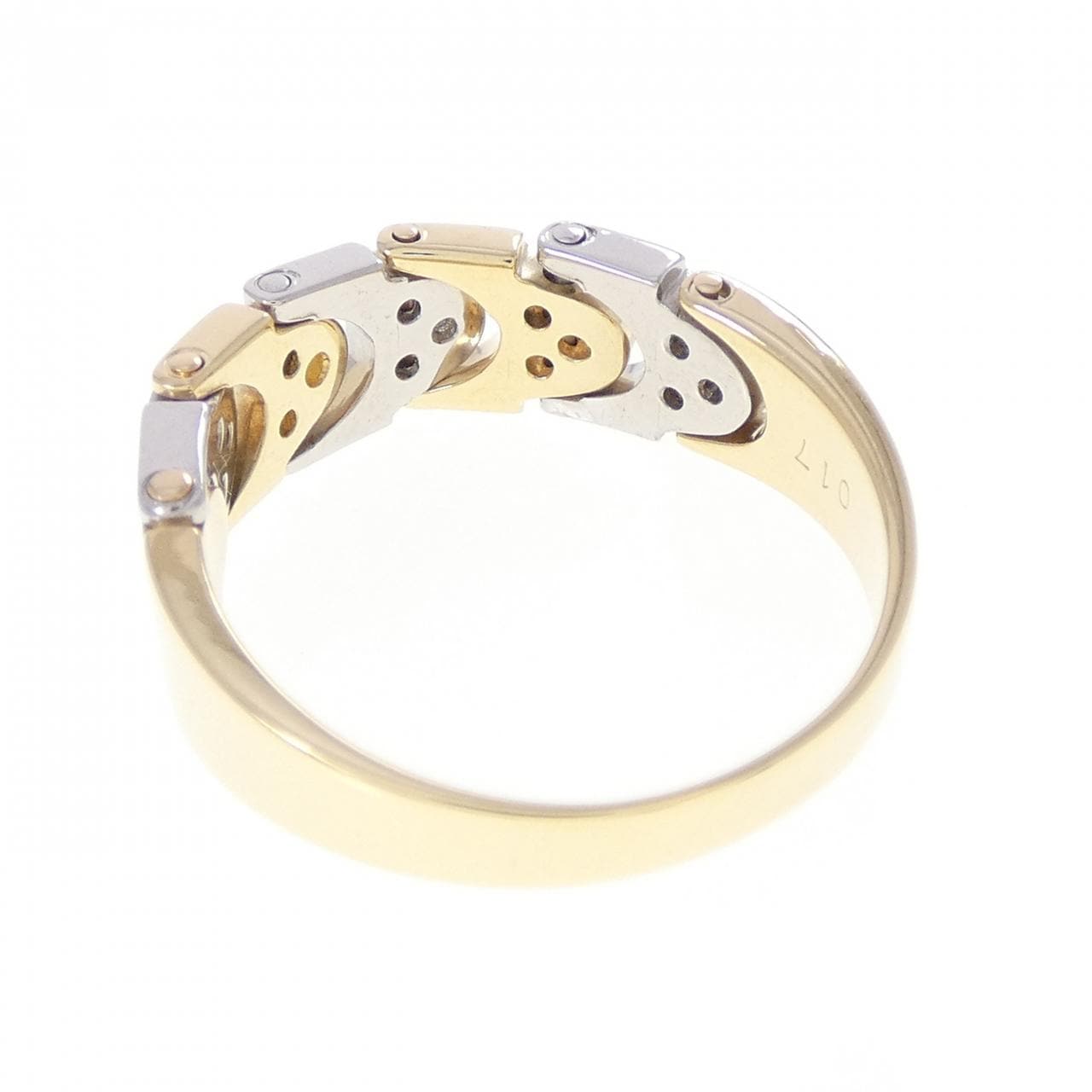 K18YG/PT900 ダイヤモンド リング 0.17CT