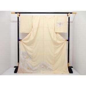 Homongi, Yuzen gold color processing, embroidered bokashi dyeing