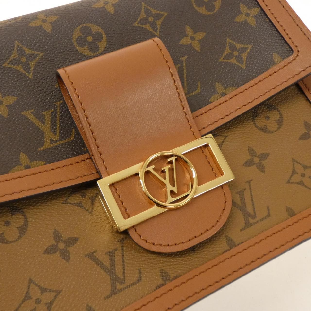 LOUIS VUITTON Monogram Reverse Dauphine MM M44391 肩背包