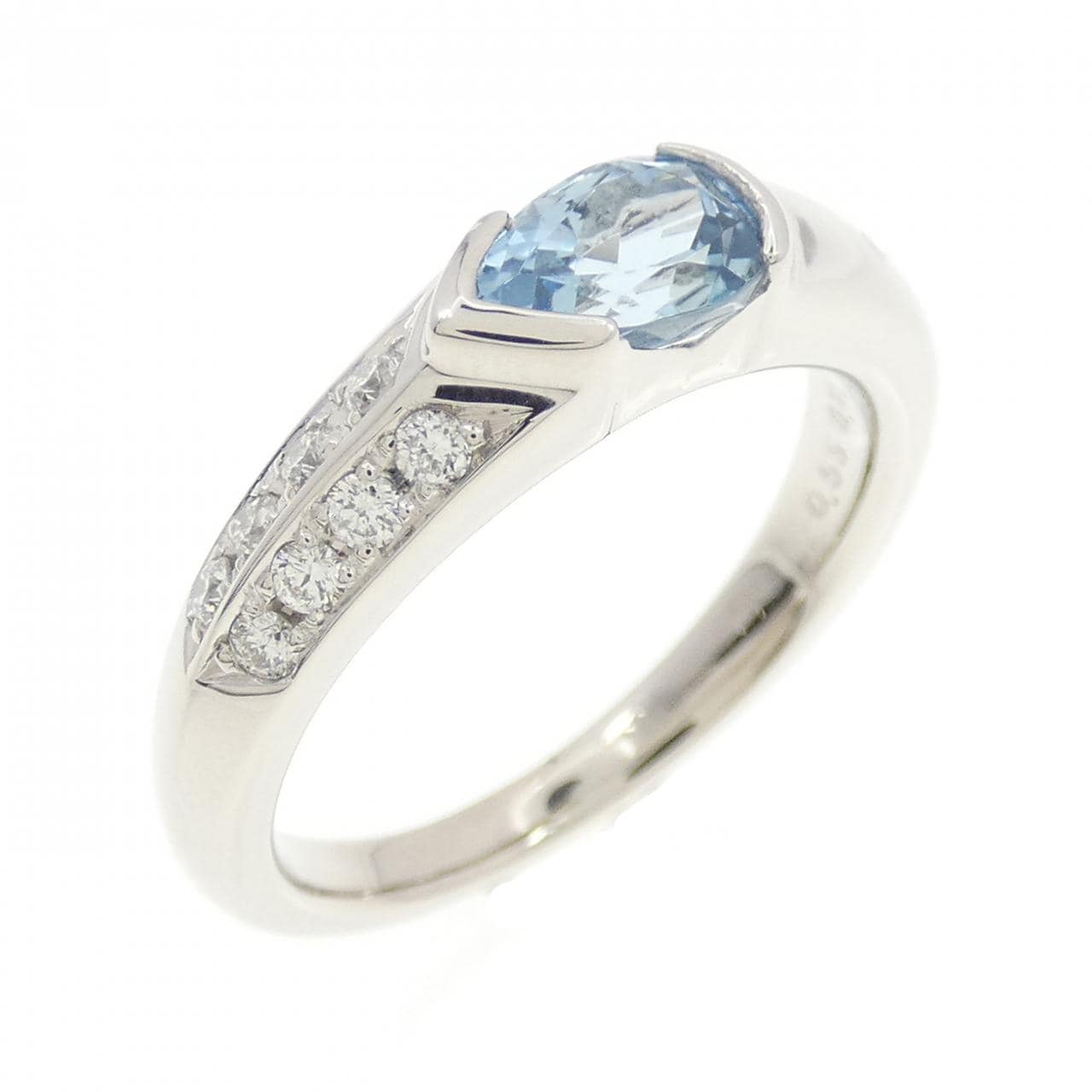 PT900海蓝宝戒指 0.55CT