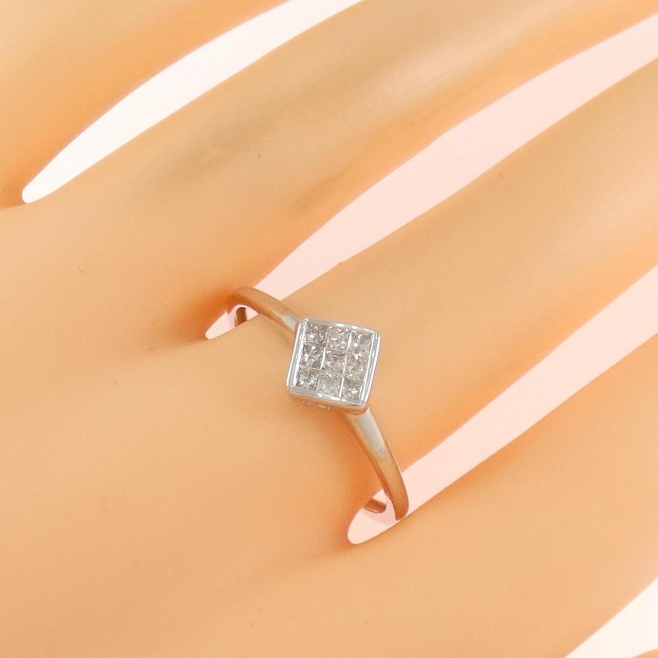 K18WG ダイヤモンド リング 0.20CT