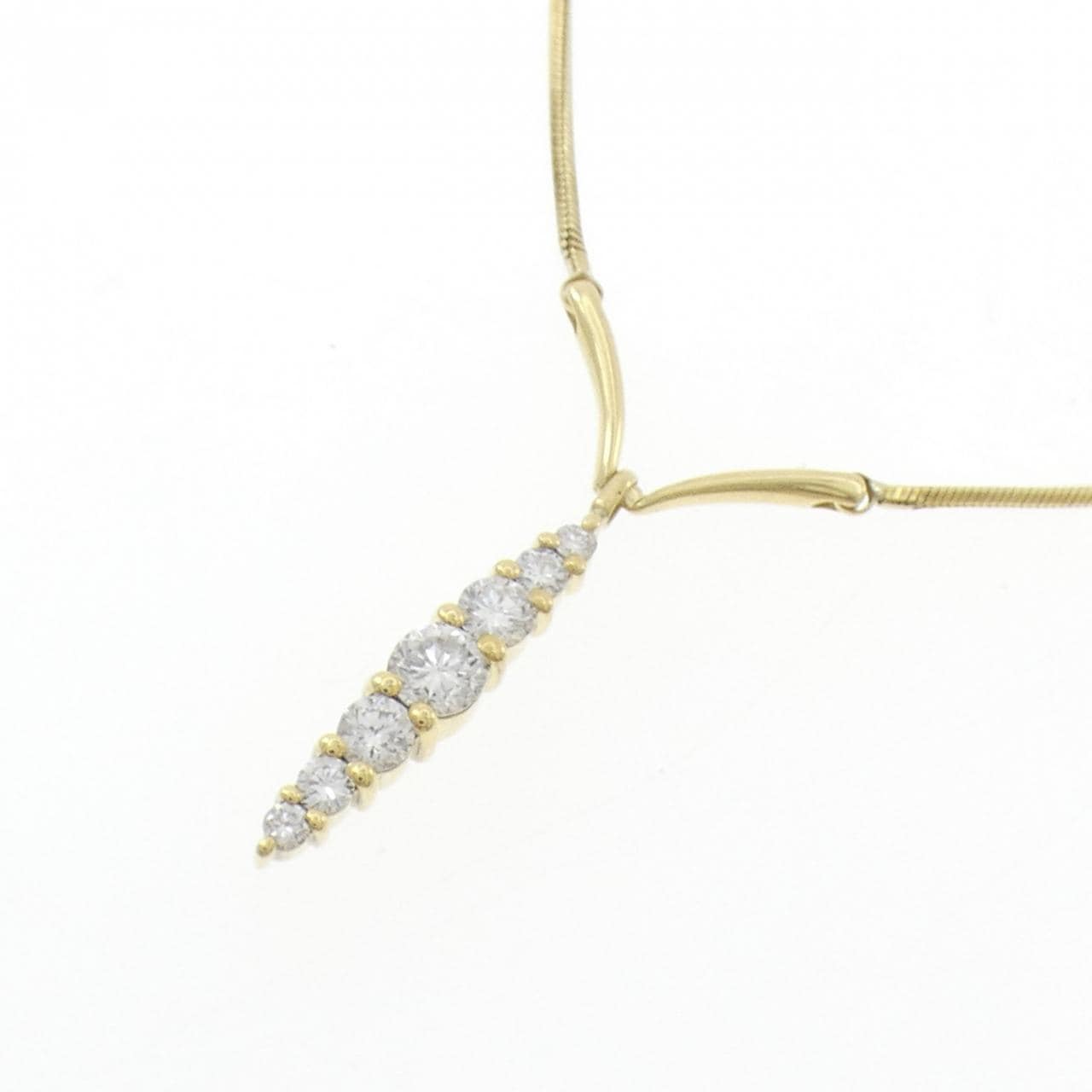 K18YG ダイヤモンド ネックレス 0.39CT