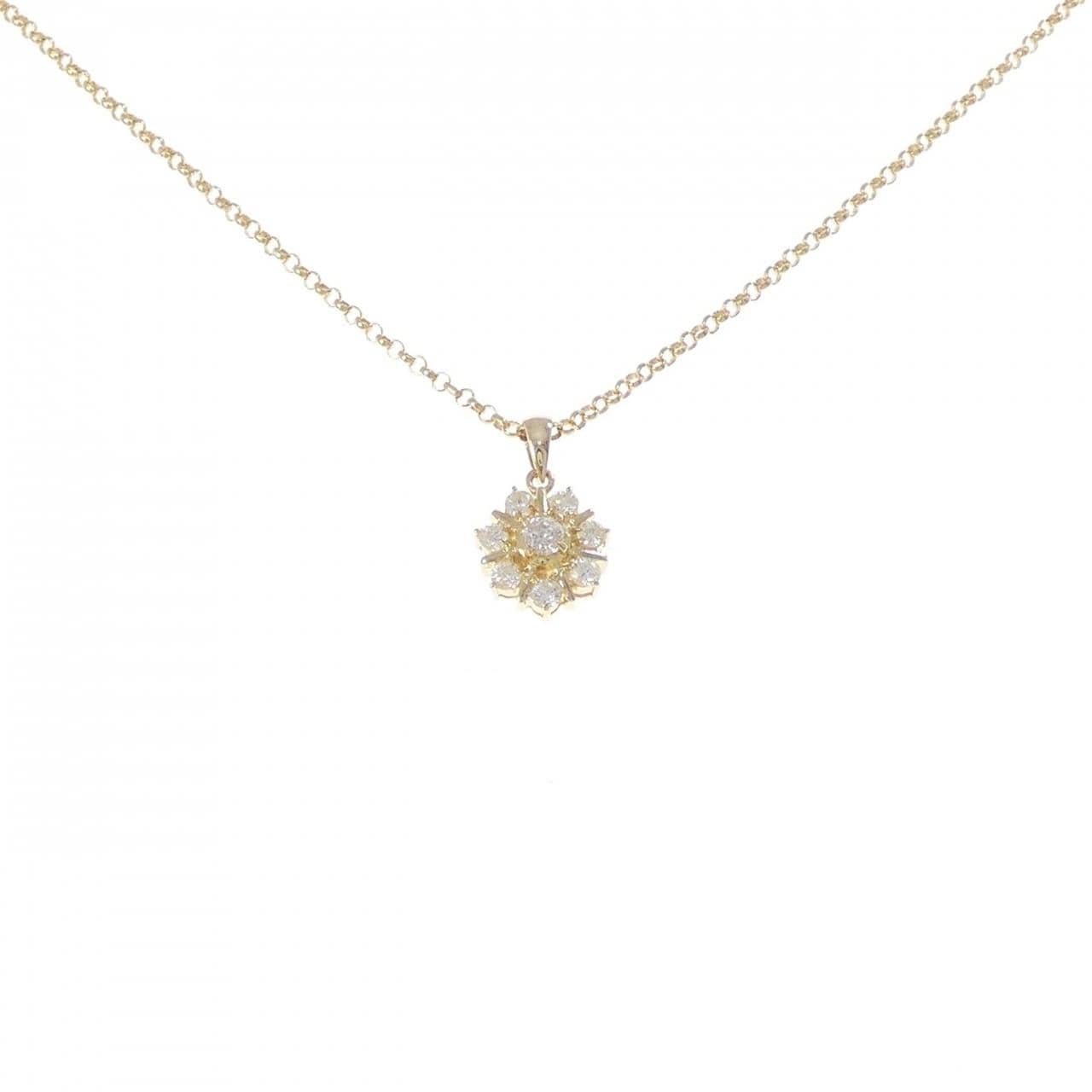 K18YG ダイヤモンド ネックレス 0.51CT