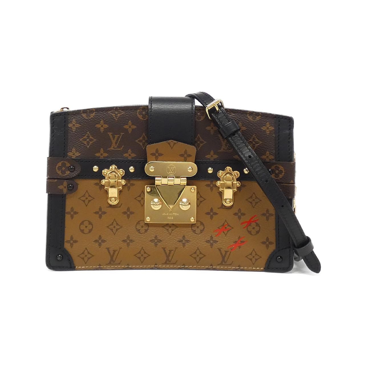 LOUIS VUITTON Monogram Reverse Trunk Clutch M43596 單肩包