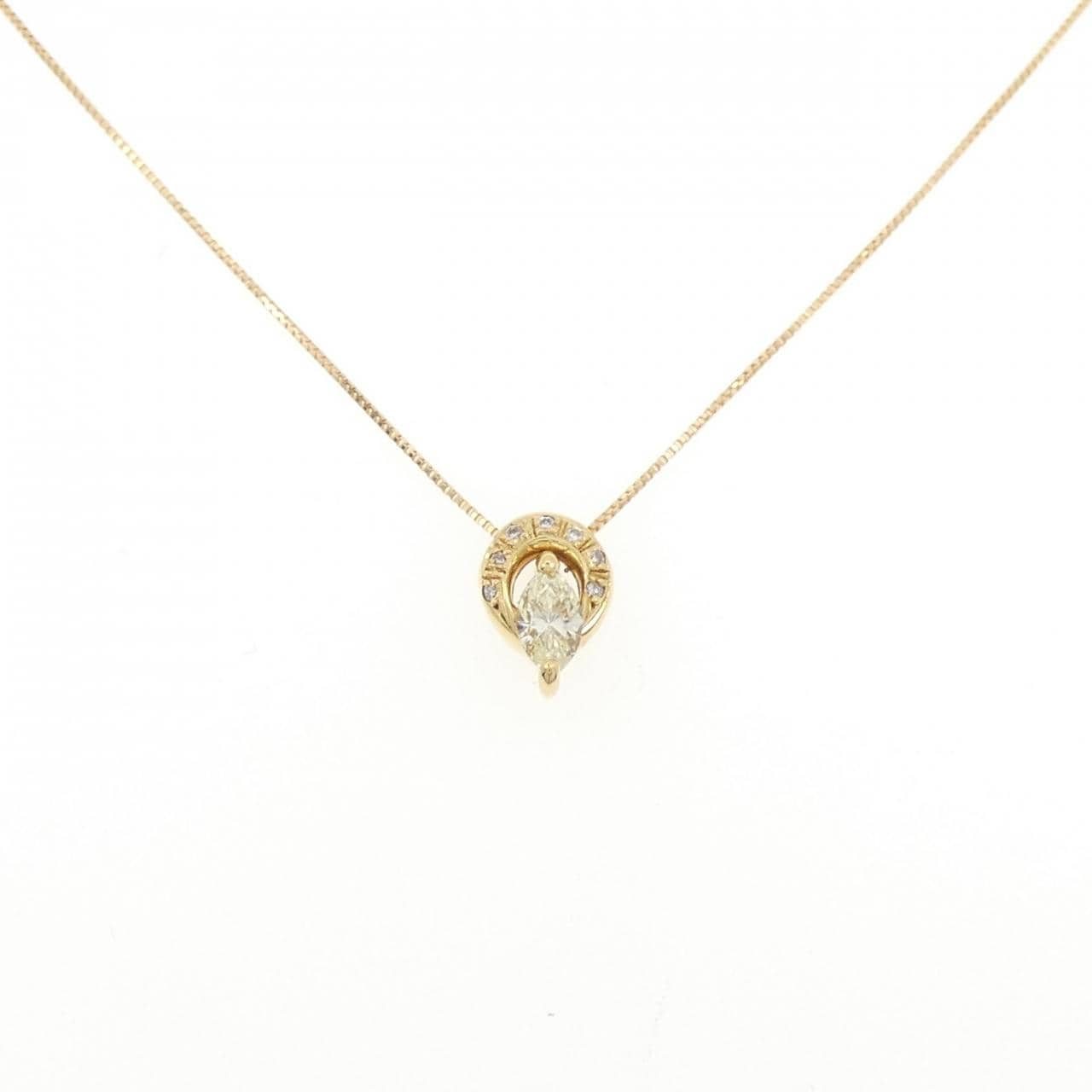 K18YG ダイヤモンド ネックレス 0.34CT