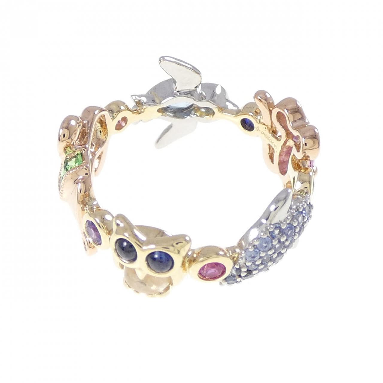 ジーエスティービー カラーストーン リング