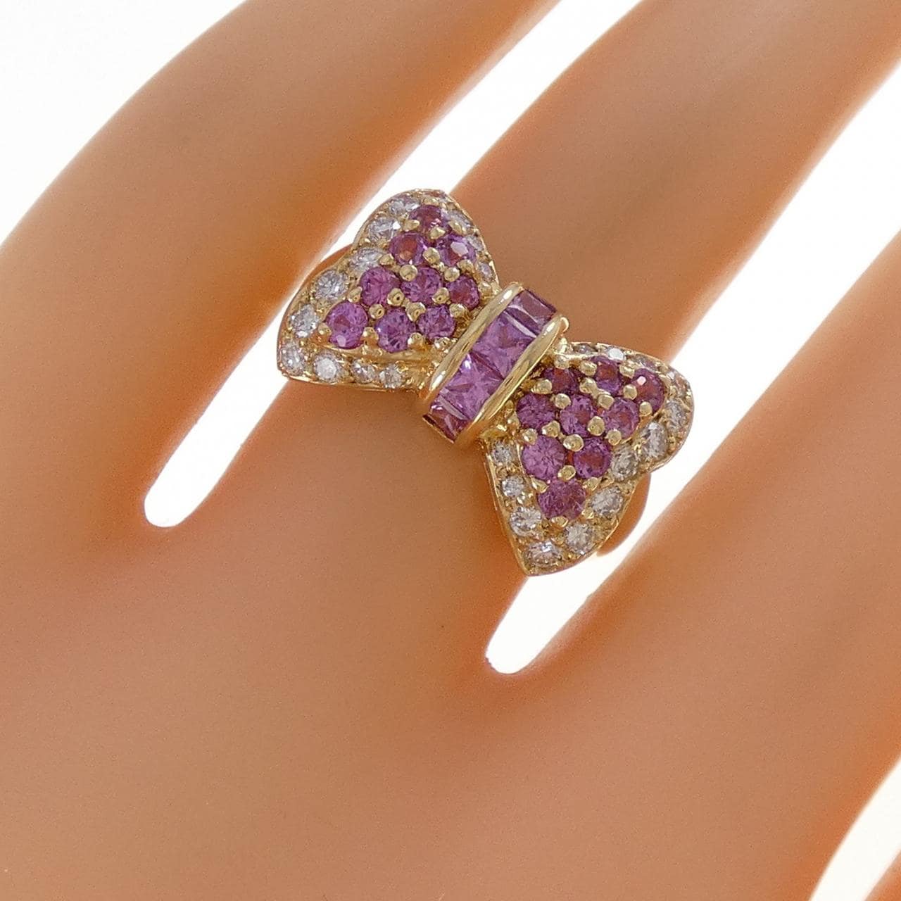 ポンテヴェキオ リボン サファイヤ リング 1.21CT