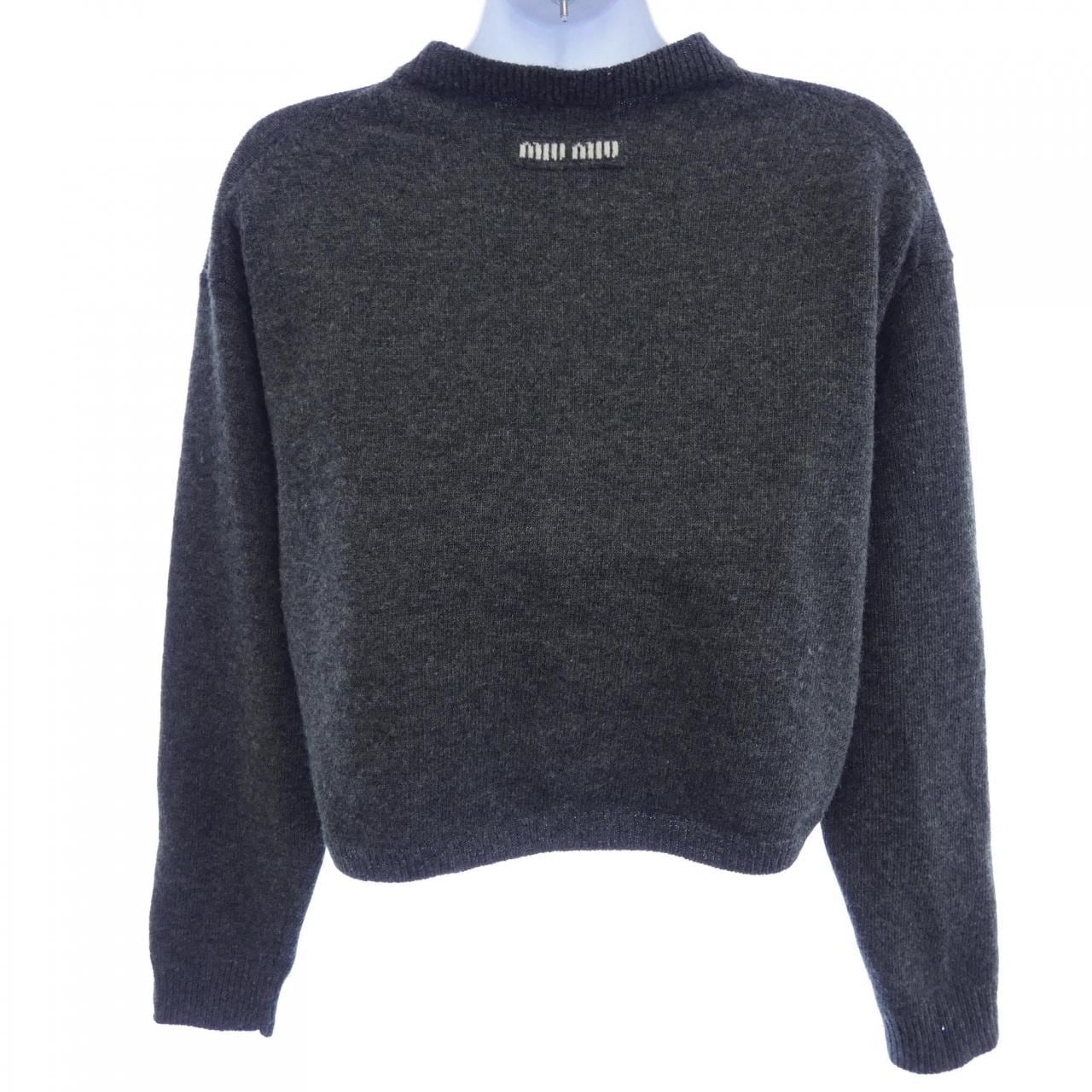 ミュウミュウ MIU MIU MIU MIU ロゴ DNA02T SOOO 13WS カーディガン