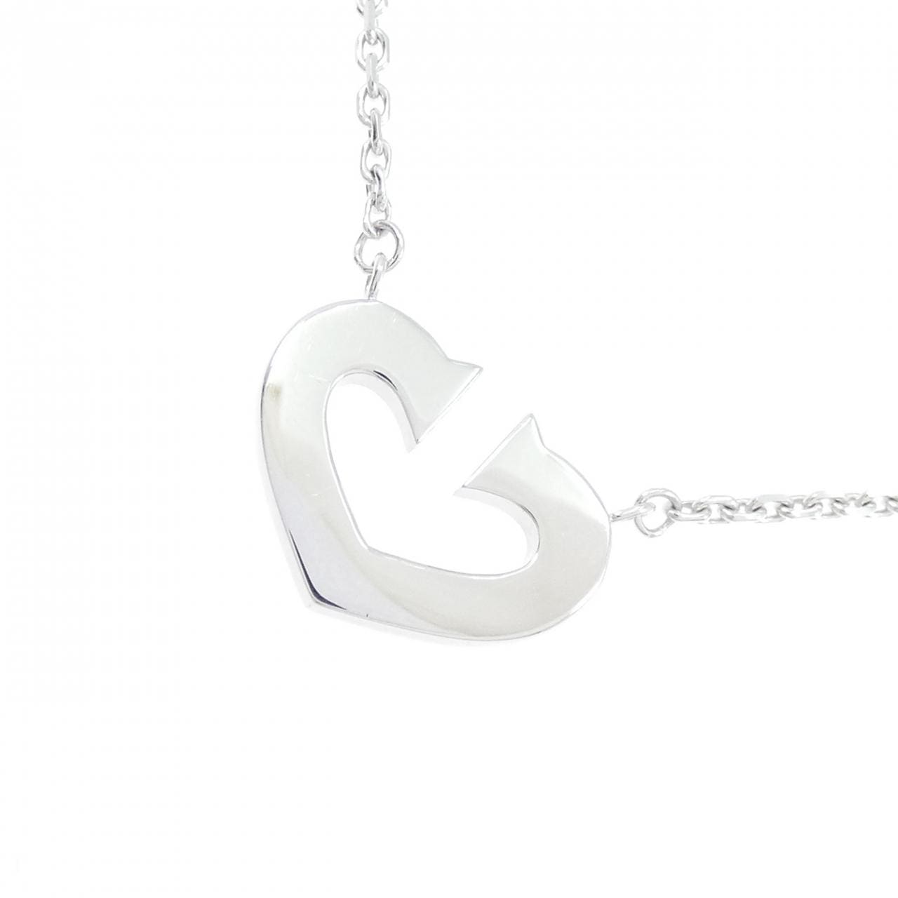 カルティエ Cハート ネックレス