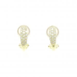 K18YG パヴェ ダイヤモンド ピアス/イヤリング 0.50CT