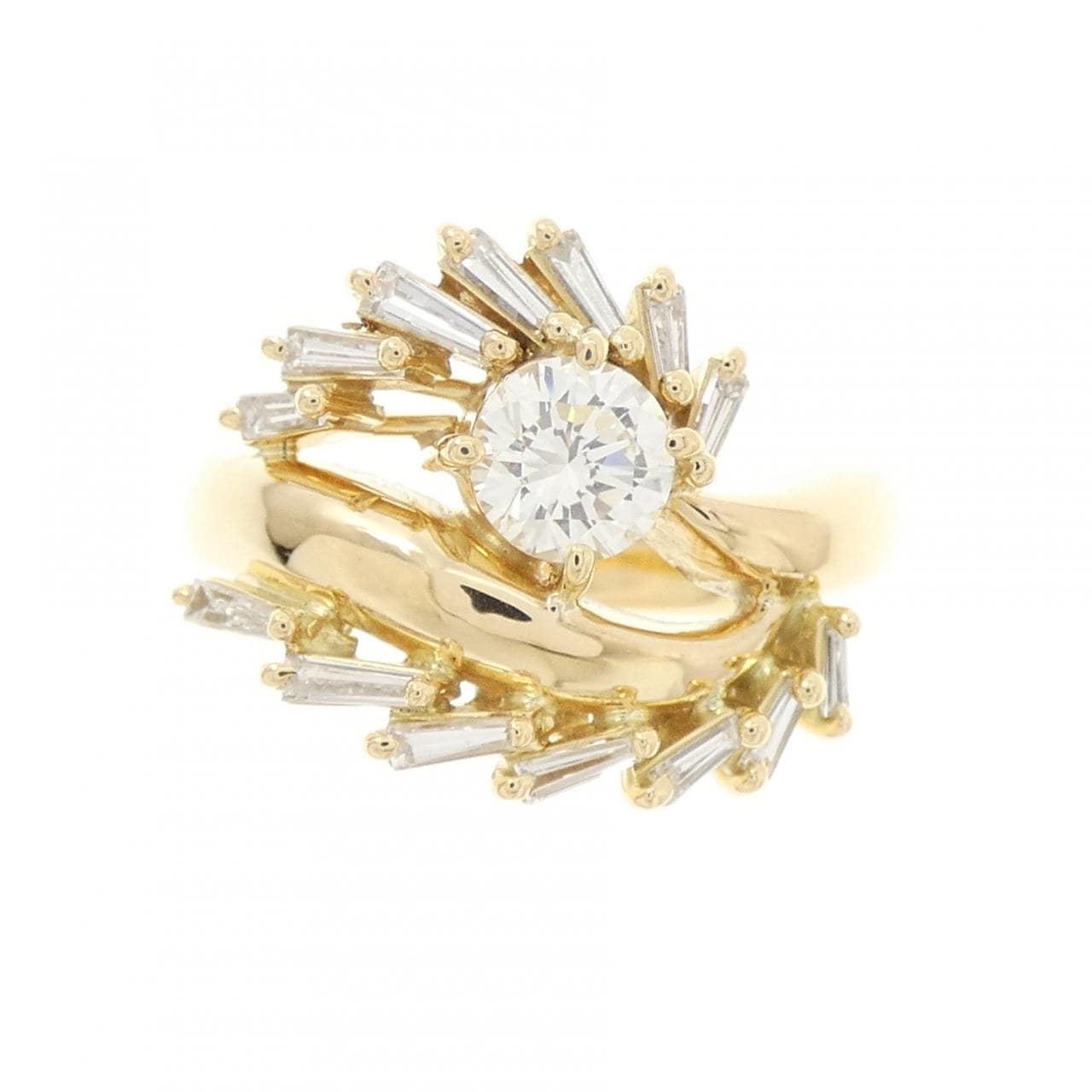 K18YG ダイヤモンド リング 0.55CT