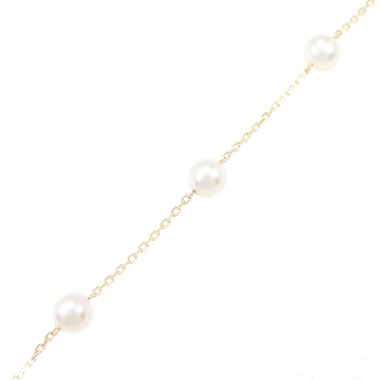 K18YG Akoya pearl bracelet