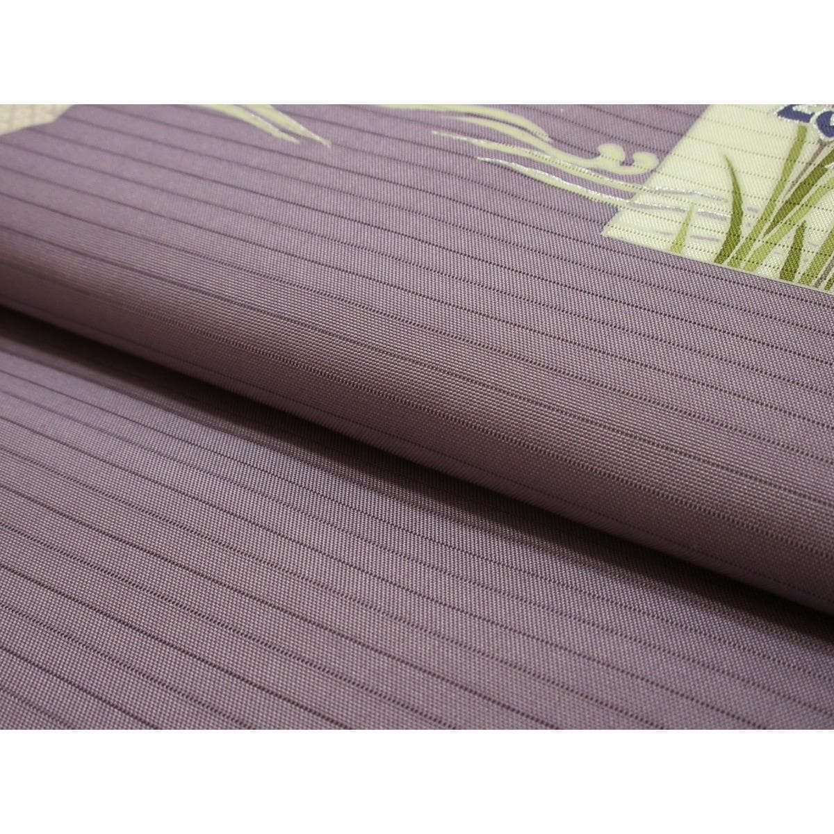 [Unused items] Natsu Nagoya obi Ro Shiose dyed obi Yuzen silver color processing