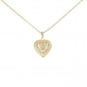 K18YG ハート ネックレス