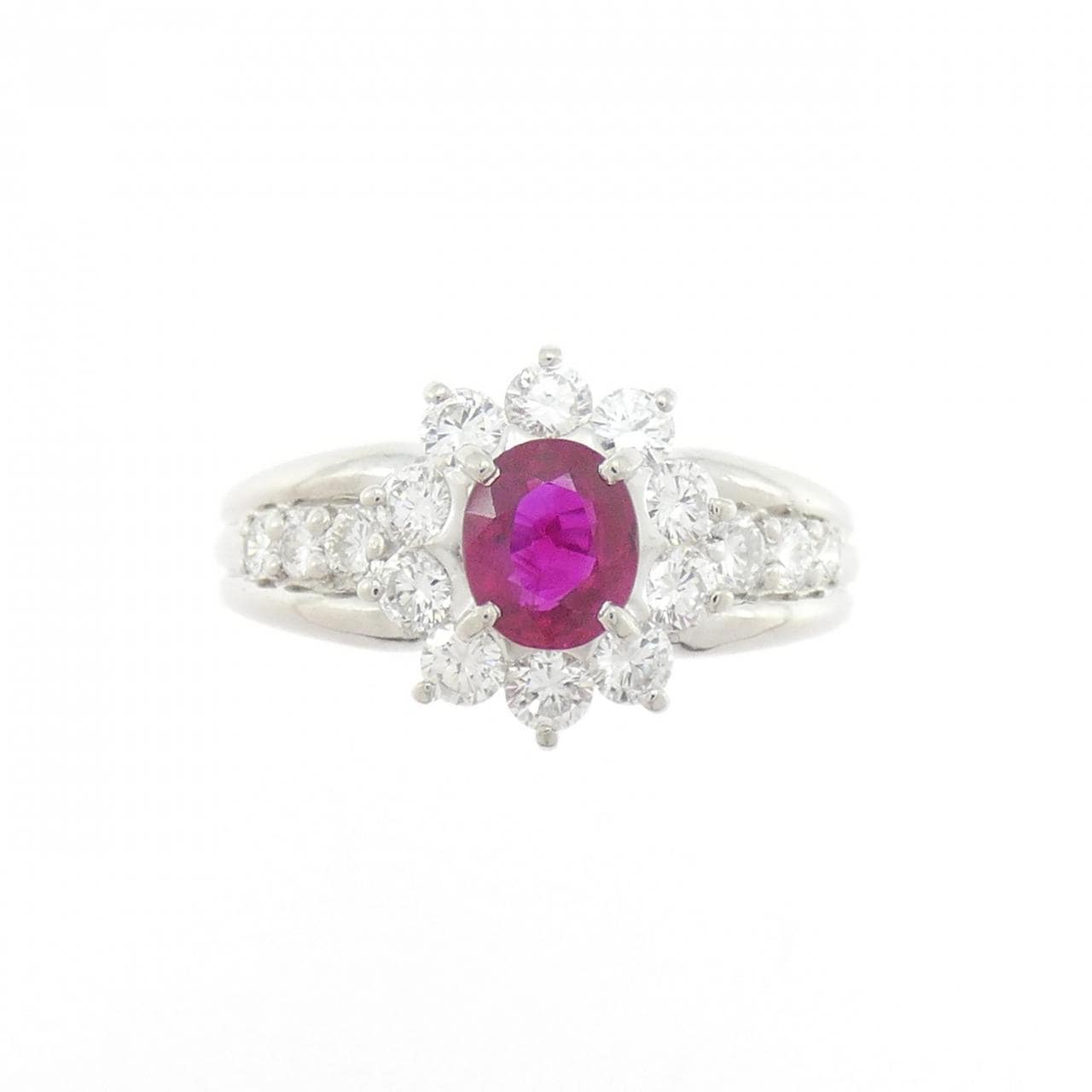 PT900红宝石戒指0.72CT