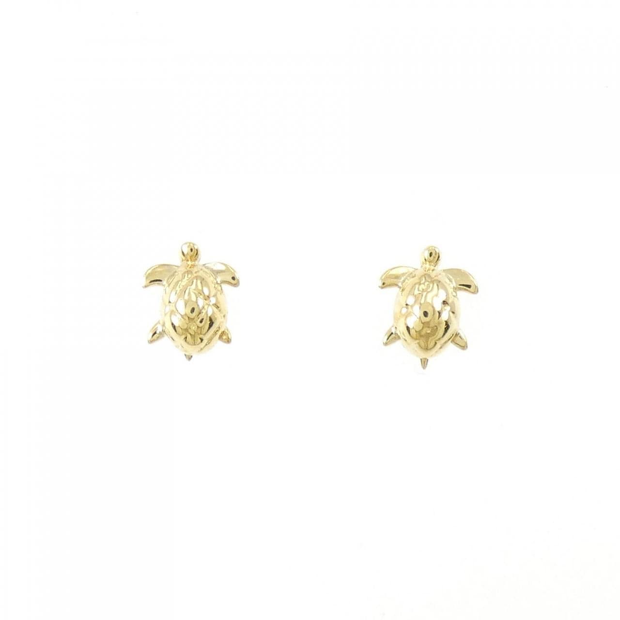 [BRAND NEW] K18YG turtle earrings