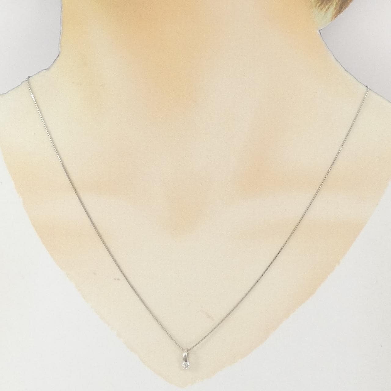 PT900/PT850 ダイヤモンド ネックレス 0.10CT