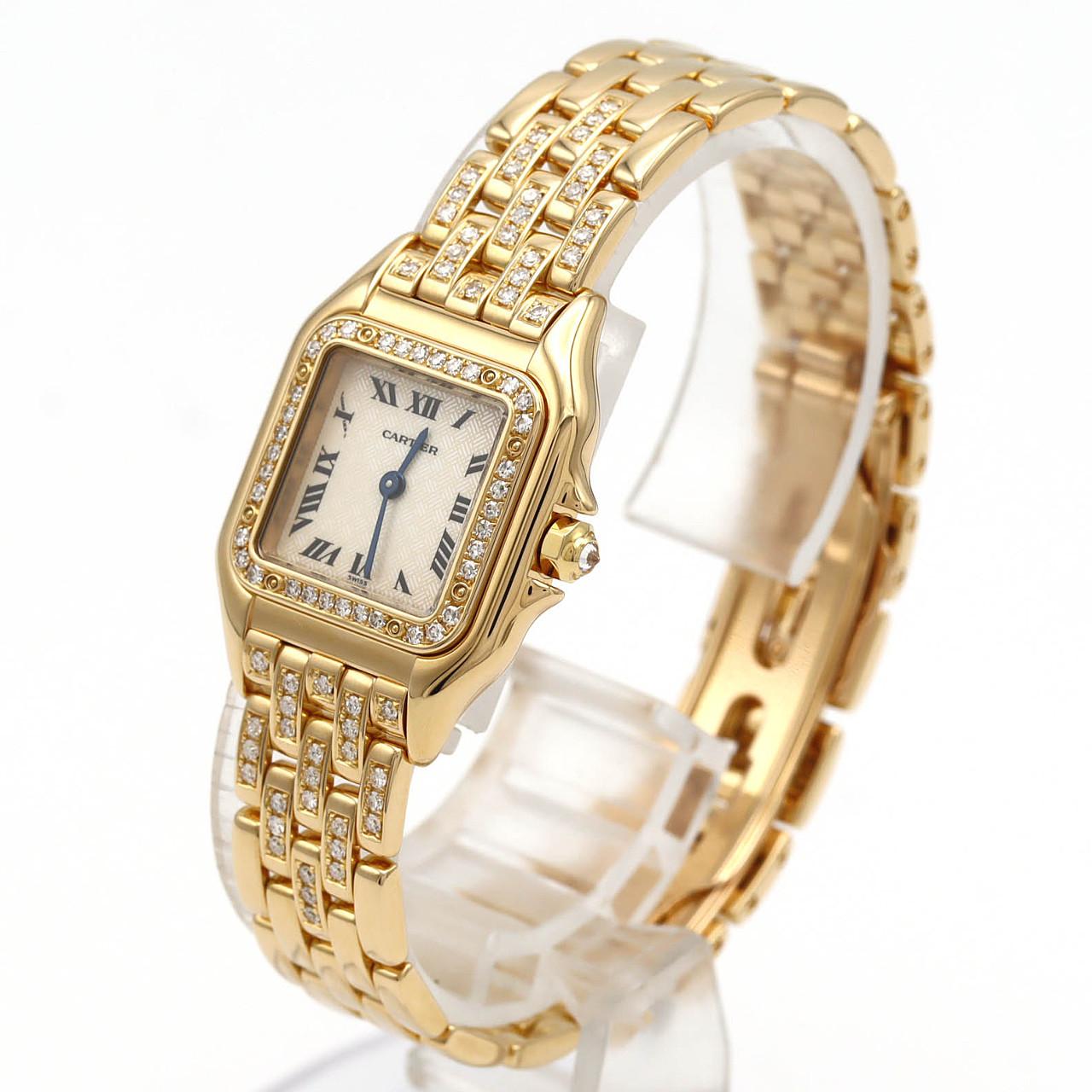 カルティエ パンテールSM YG/D･ブレスD WF3221FR YG クォーツ