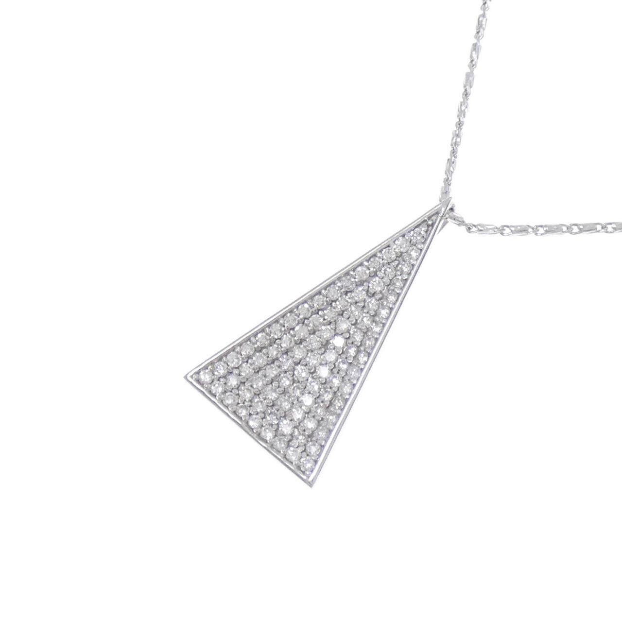 K18WG/750WG Diamond necklace 0.70CT