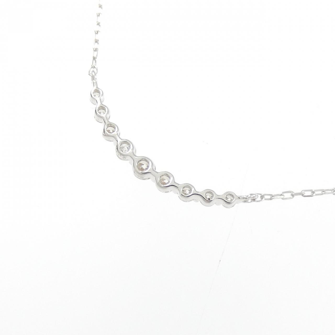 K18WG ダイヤモンド ネックレス 0.10CT