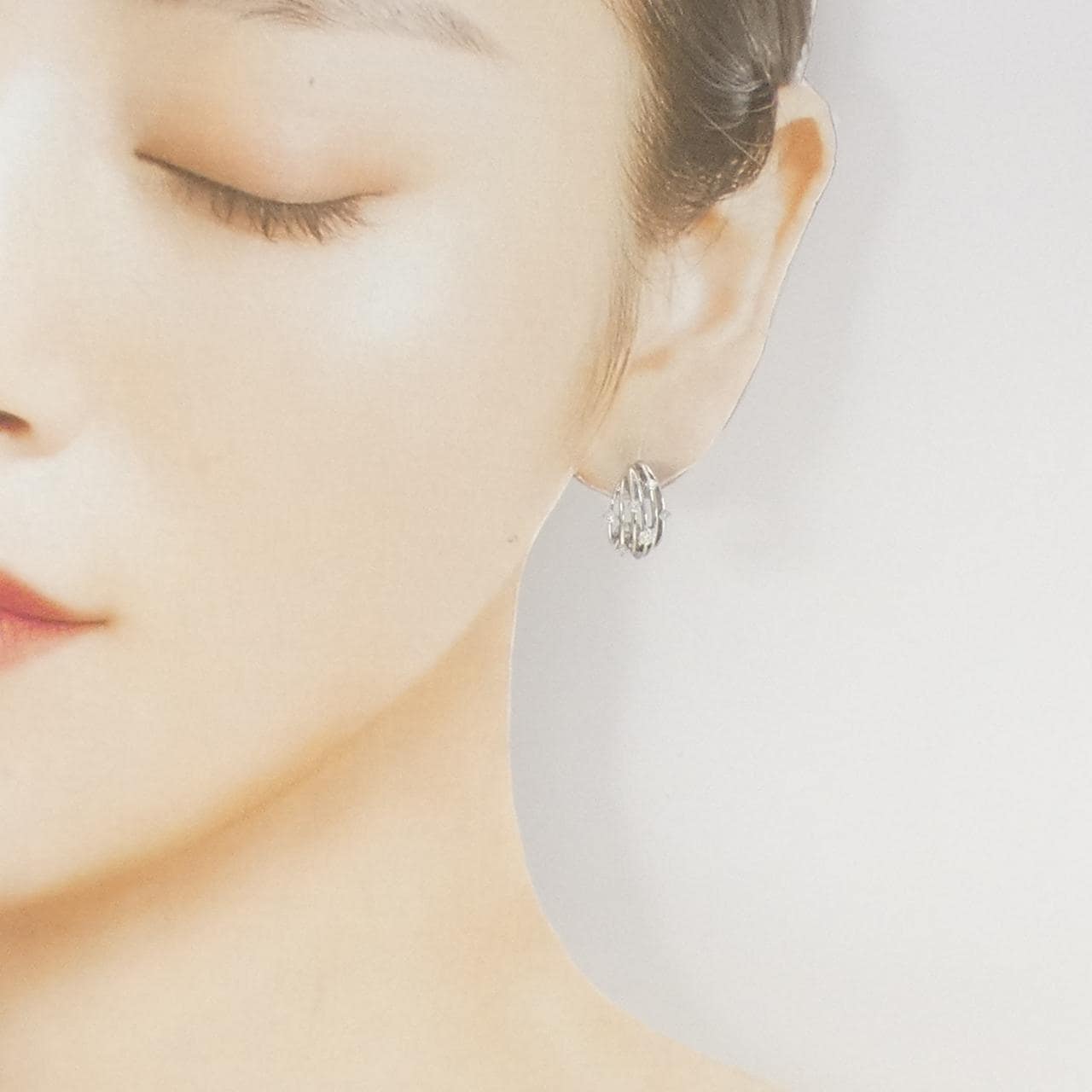 PT900 ダイヤモンド ピアス 0.30CT