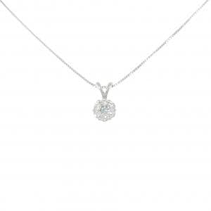 K18WG ダイヤモンド ネックレス 0.03CT