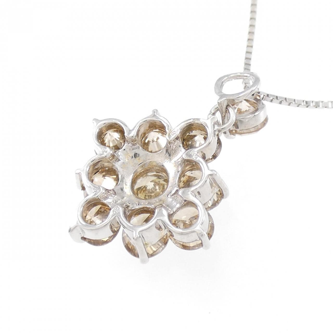 K18WG ダイヤモンド ネックレス 3.44CT