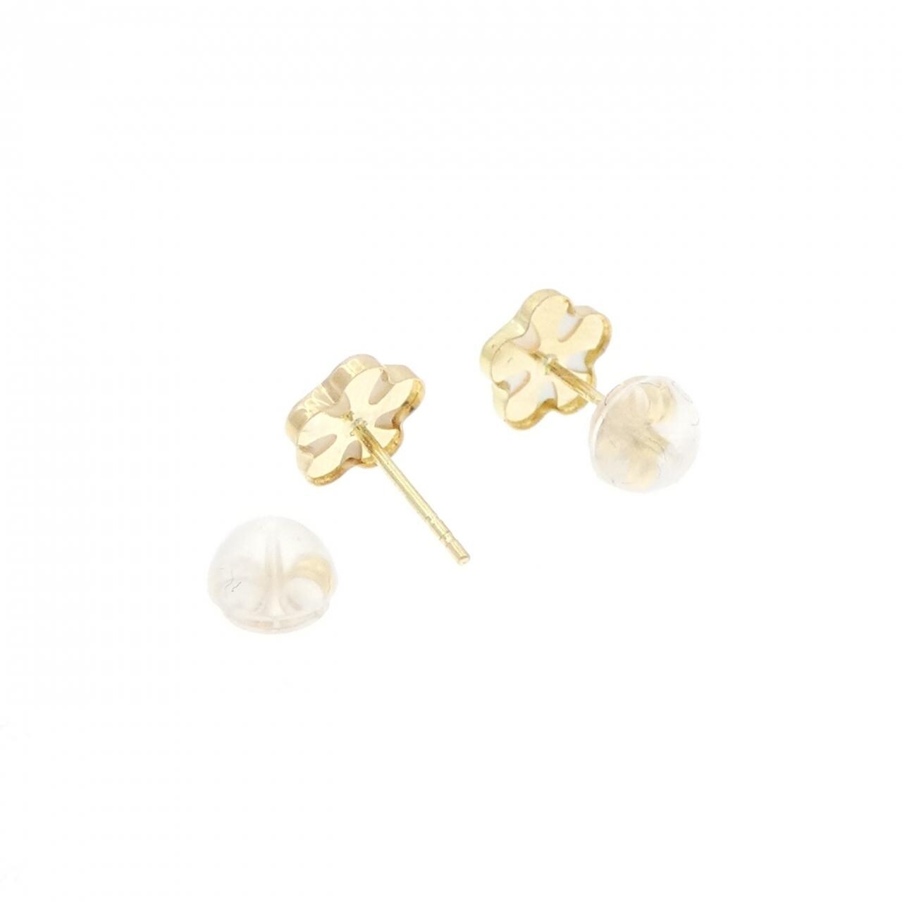 [新品] 750YG/K18YG 花朵貝母耳環