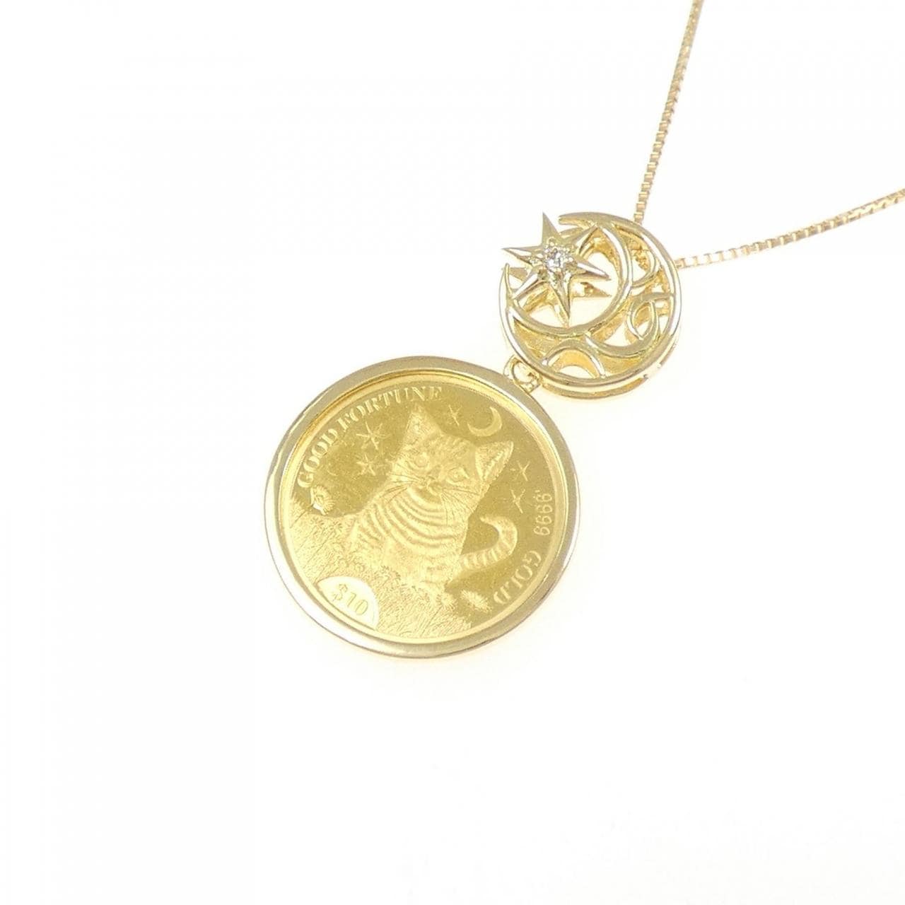 K18(枠） ダイヤモンド ネックレス 0.01CT