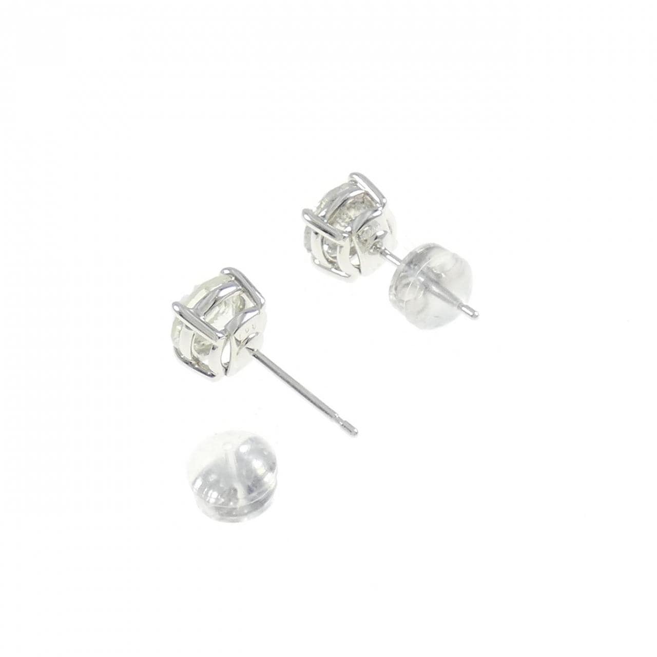 PT Solitaire Diamond Earrings 2.01CT