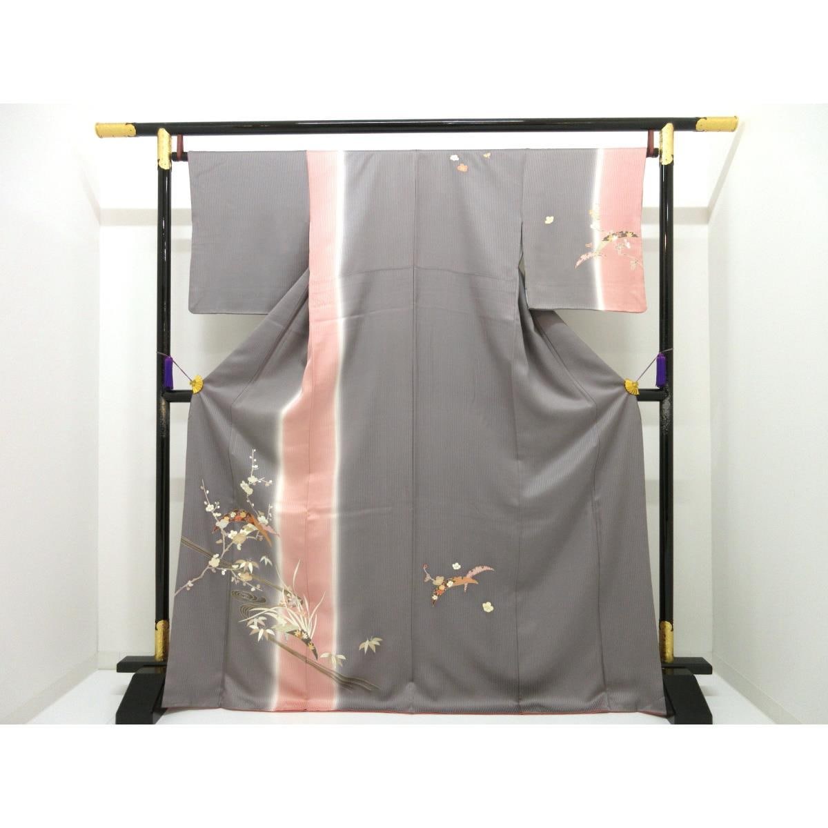 訪問着　友禅金彩加工　ボカシ染