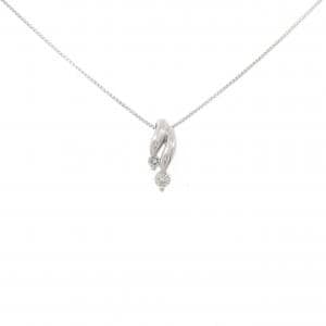 K18WG ダイヤモンド ネックレス 0.10CT