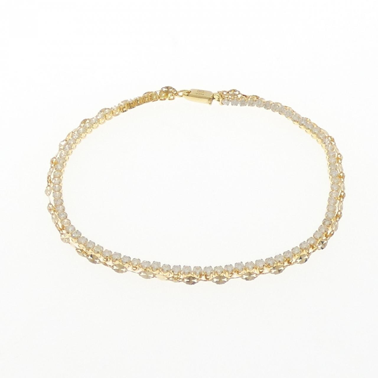 18KYG ダイヤモンド ブレスレット 2.00CT